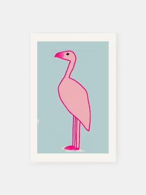 Rosa Flamingo Poster