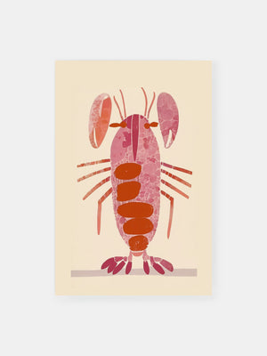 Pink Lobster Poster