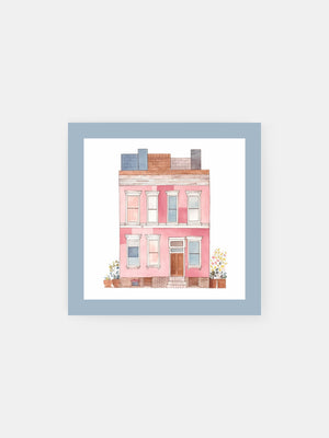 Pink Terracotta House Poster