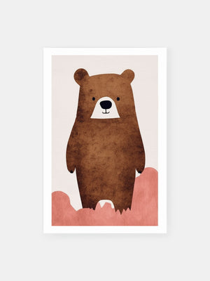 Playful Brown Bear Poster
