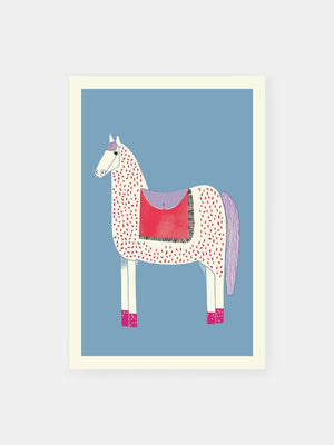 Playful Dotted Horse Poster