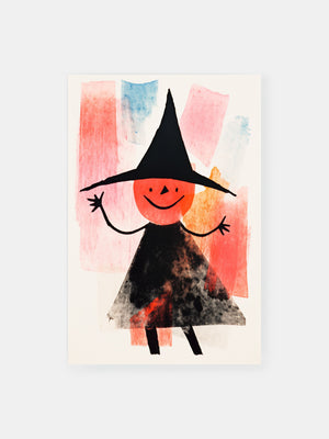Playful Happy Witch Poster