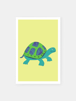 Playful Turtle Poster