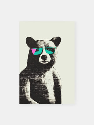 Pop Art Bear Poster