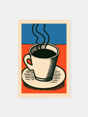 Pop Art Coffee Cup Poster