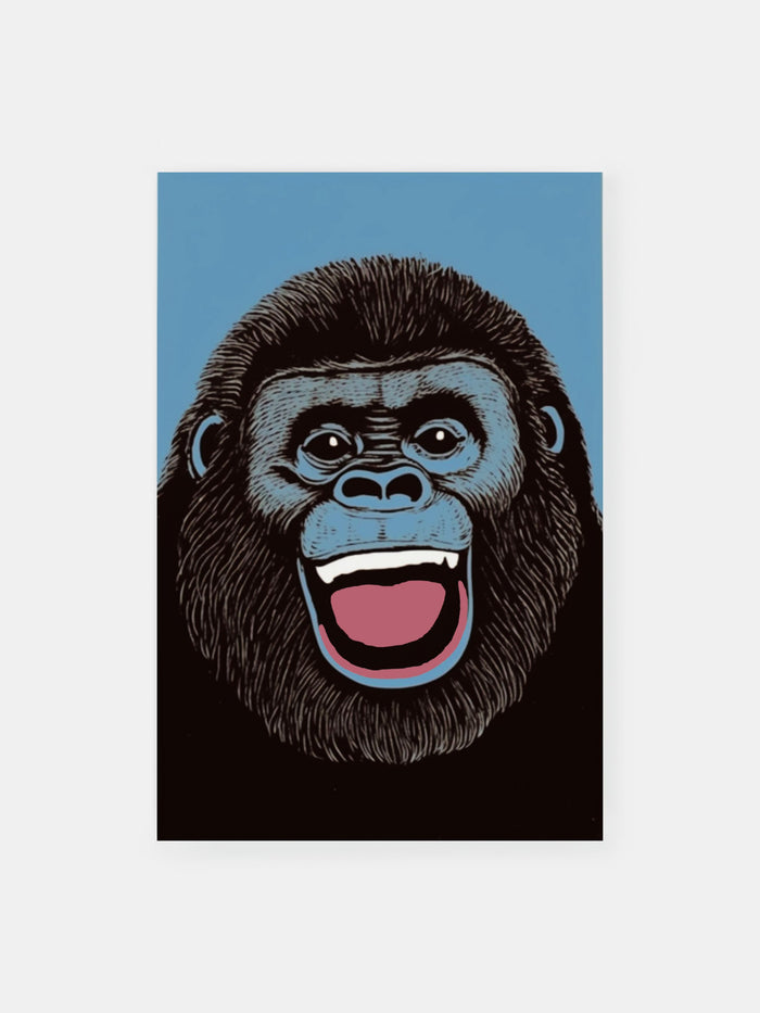 Pop Art Gorilla Poster