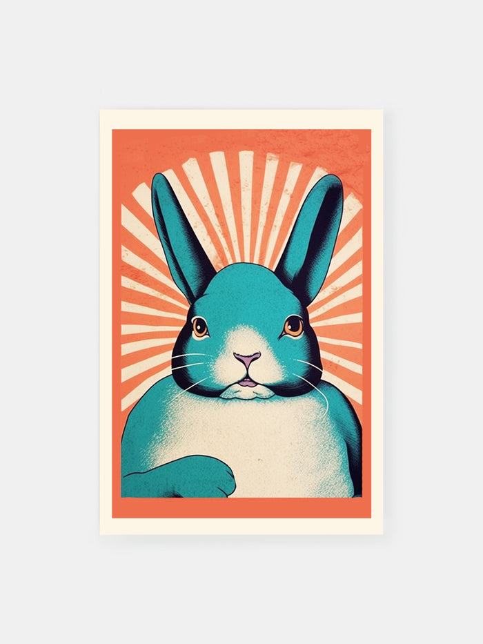 Pop Art Rabbit Poster - Klumo Shop