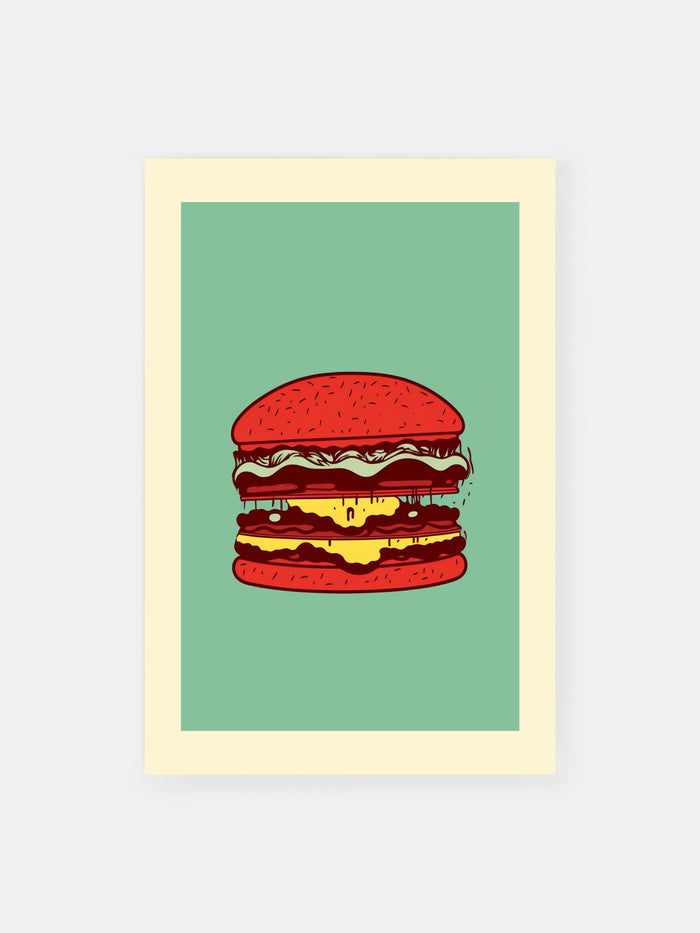 Pop Hamburger Poster