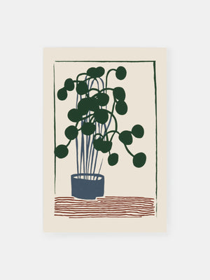 Potted Emerald Plant Poster