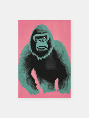 Powerful Gorilla Poster