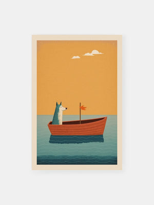 Quiet Ocean Dog Poster