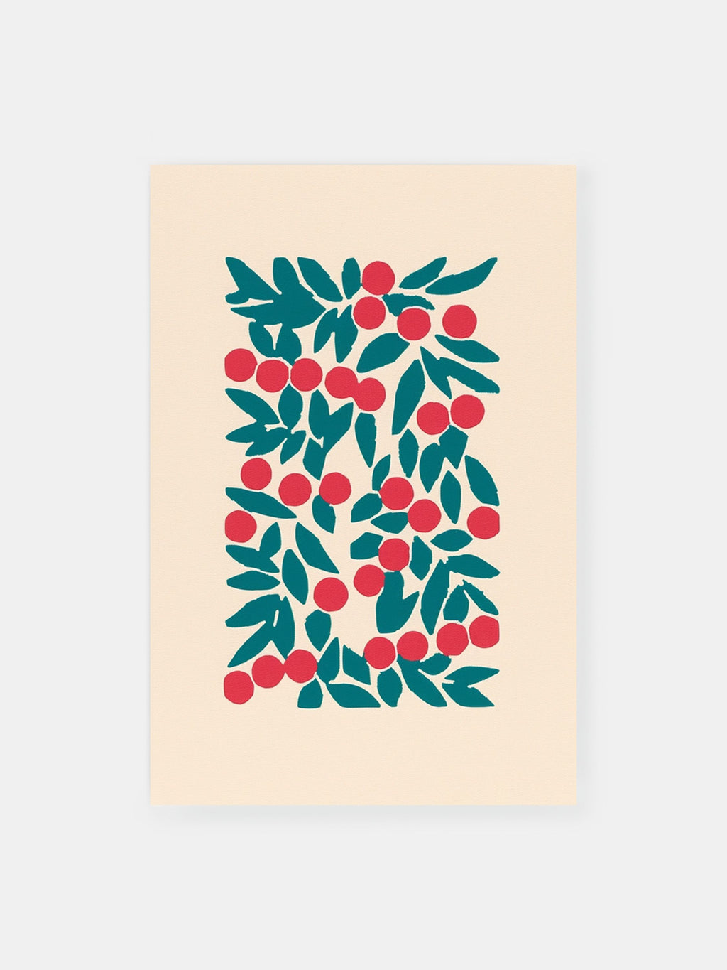 Raspberry Leaves Poster - Klumo Shop