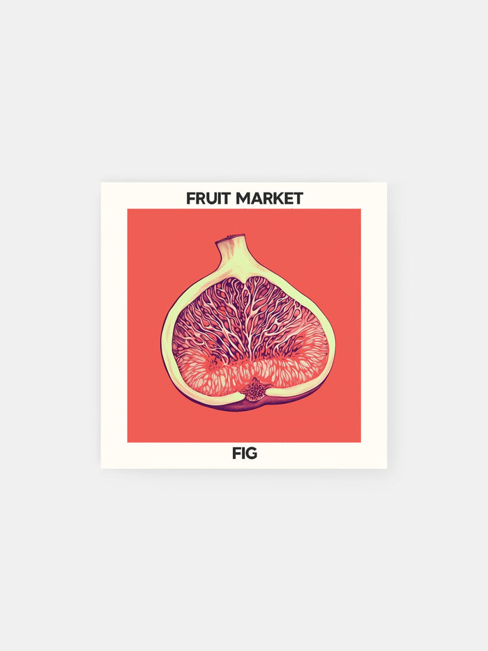 Red Fig From Fruit Market Poster