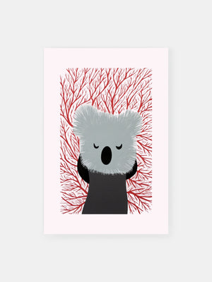 Red Koala Dream Poster