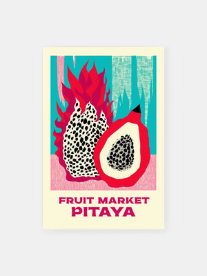 Roter Markt Pitaya Poster