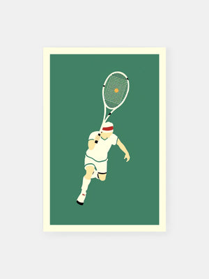 Retro Tennis Kunst Poster