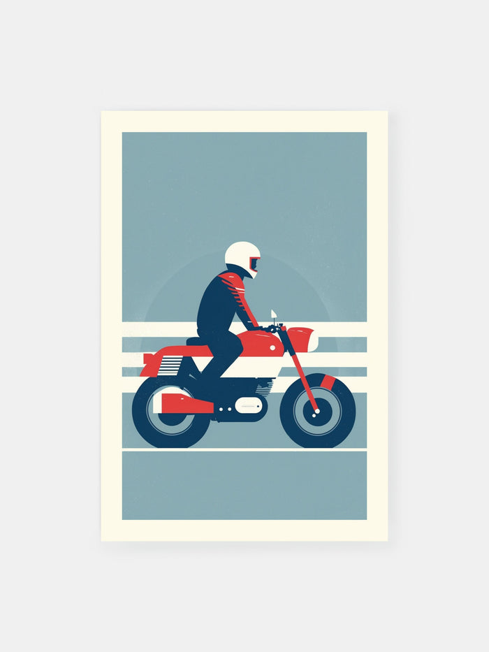 Retro Vintage Motorrad Poster