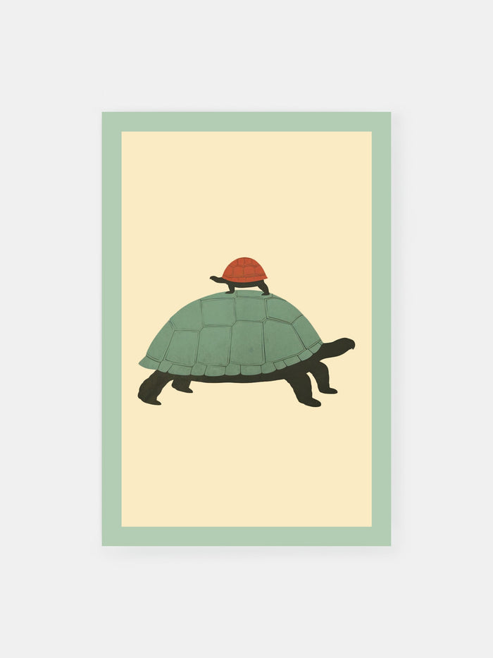 Prince Riding A Turtle Riding Turtles Poster - Klumo Shop