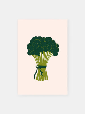 Romantic Broccoli Poster