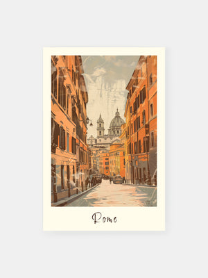 Retro Reiseposter Rom Italien  Poster