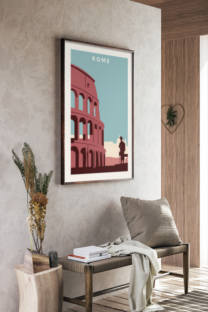 Room In Rome Poster Classical Rome Colosseum Poster - Klumo Shop