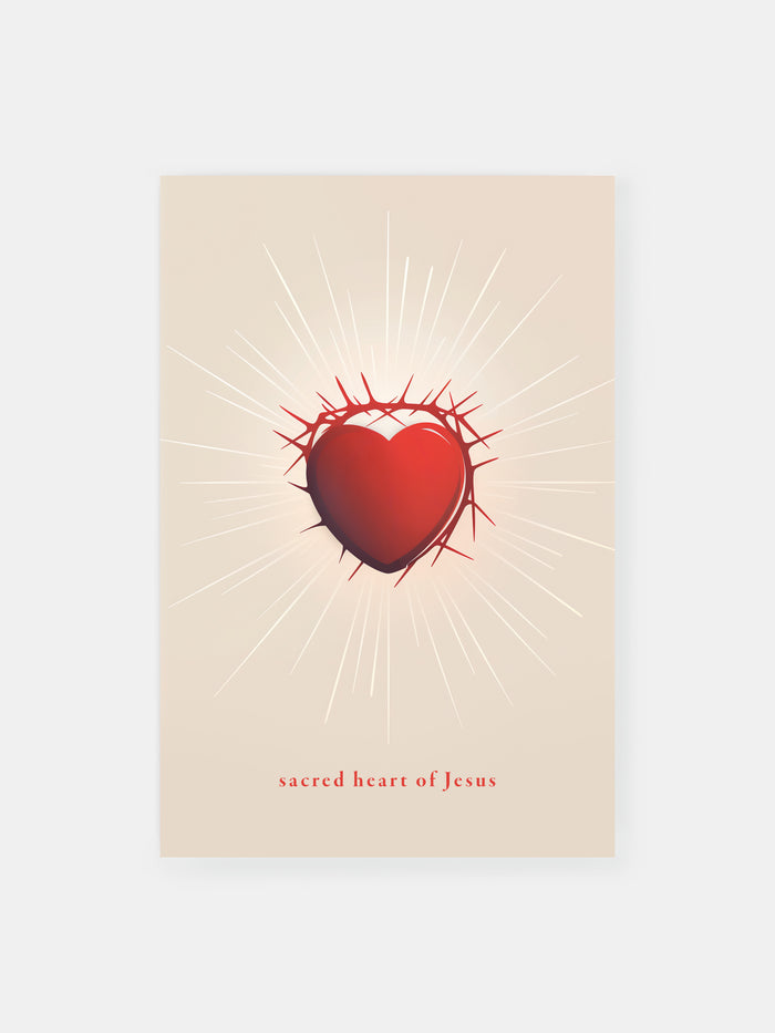 Sacred Heart of Jesus Christianity Poster