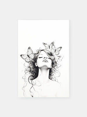 Serene Butterfly Dreams Poster