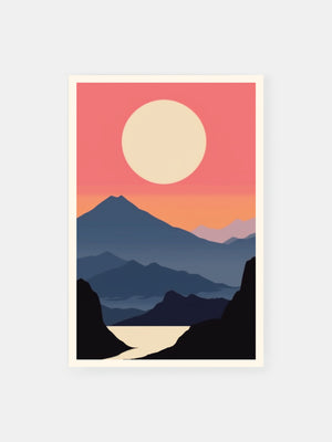 Serene Mountain Sunrise Poster