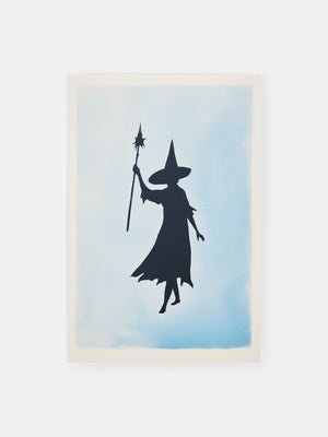 Shadowy Blue Sorceress Poster