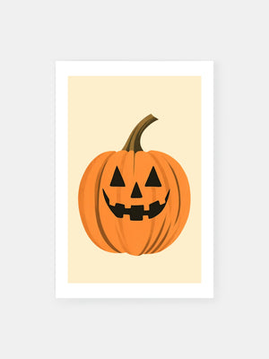 Simple Halloween Pumpkin Poster