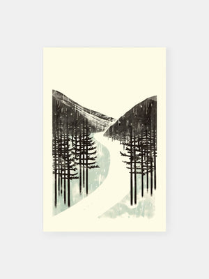 Snowy Woods Poster