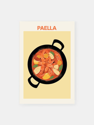Spanish Cuisine Paella Poster