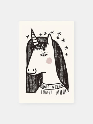 Starry Dream Unicorn Poster