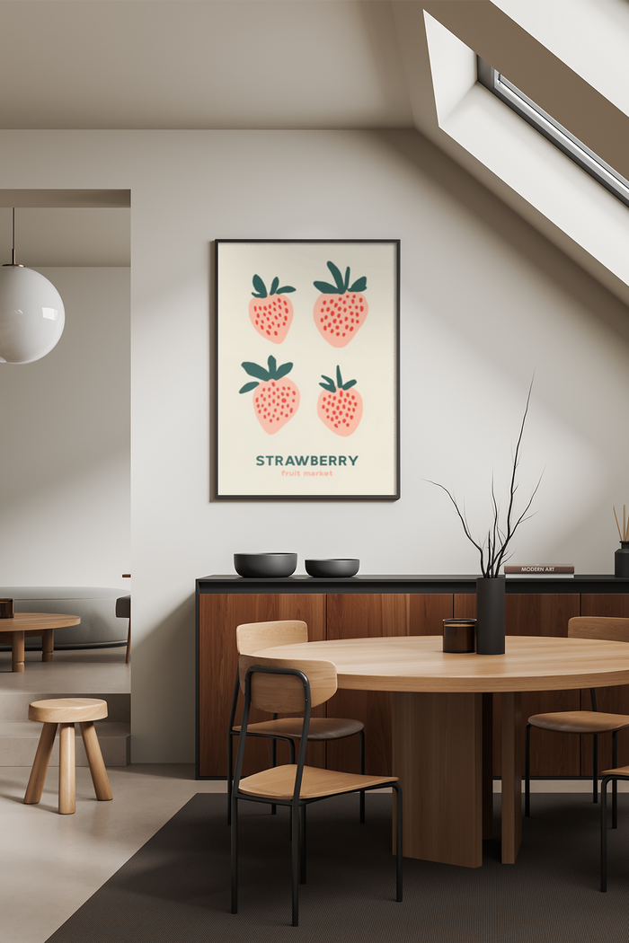 Pastel Strawberry Dreams Poster - Klumo Shop