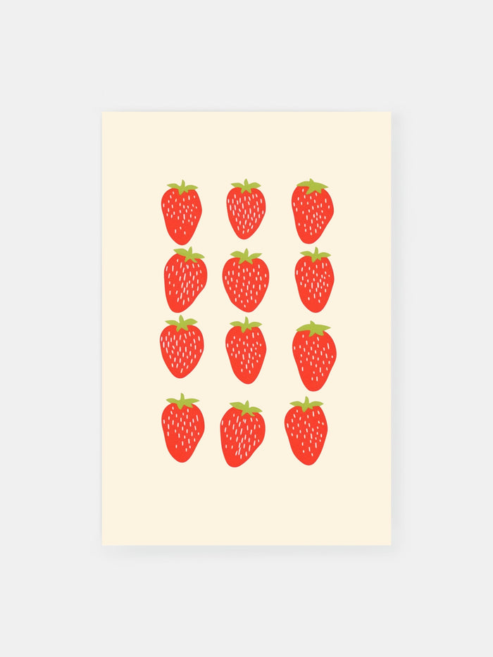 Strawberry Splash Poster