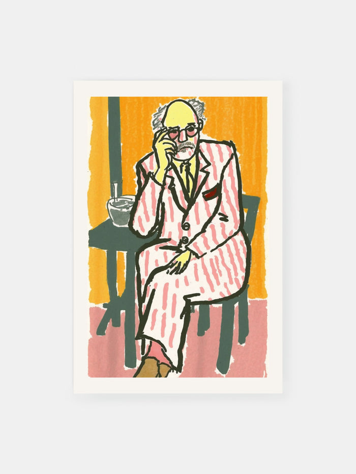 Striped Suit Poster