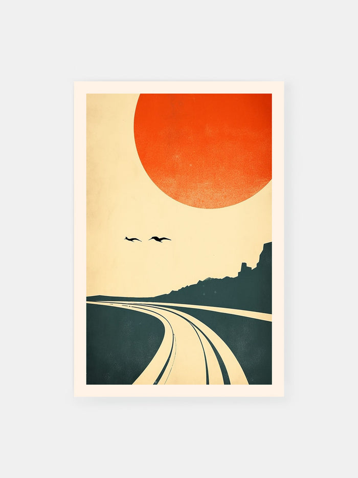 Sunrise Highway View Poster - Klumo Shop