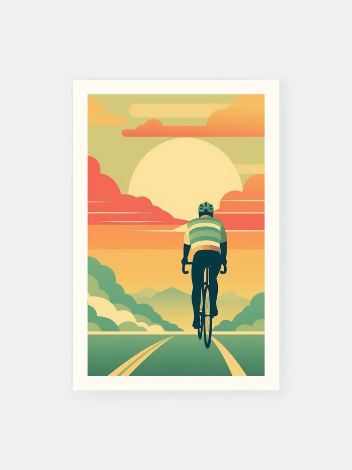 Sunset Bike Ride Poster - Klumo Shop