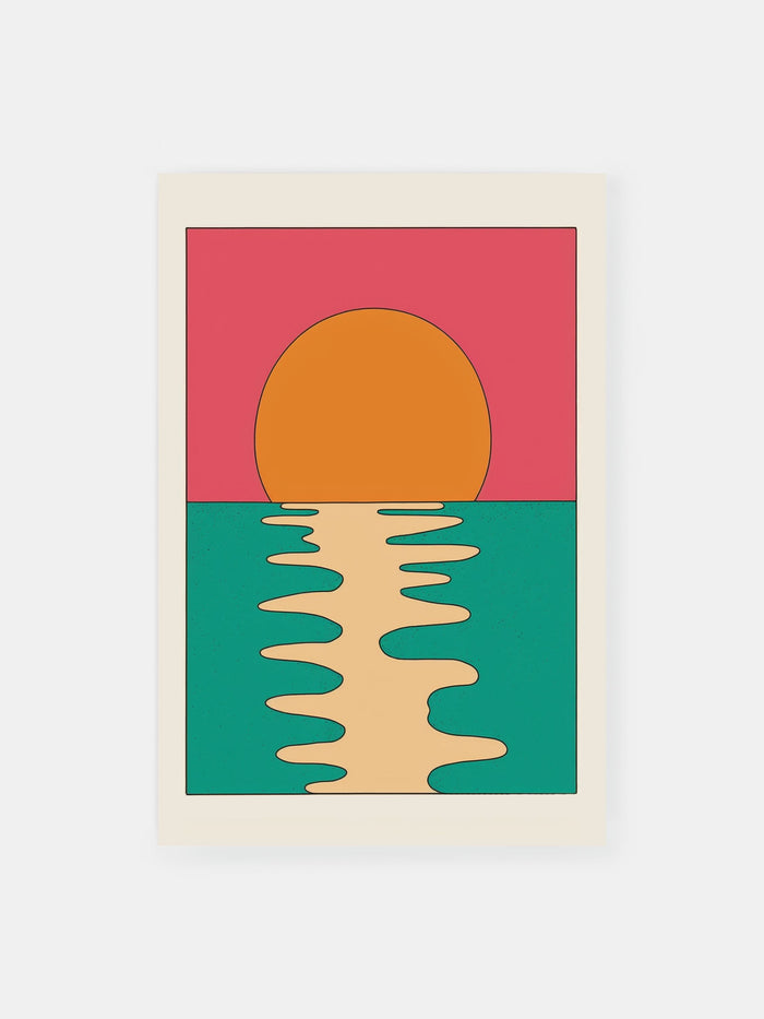 Tropisches Sonnenlicht Geometry Poster