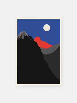 Twilight Mountain Peaks Poster