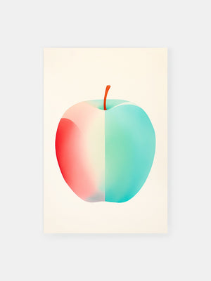 Zweifarbiges Apfel Poster