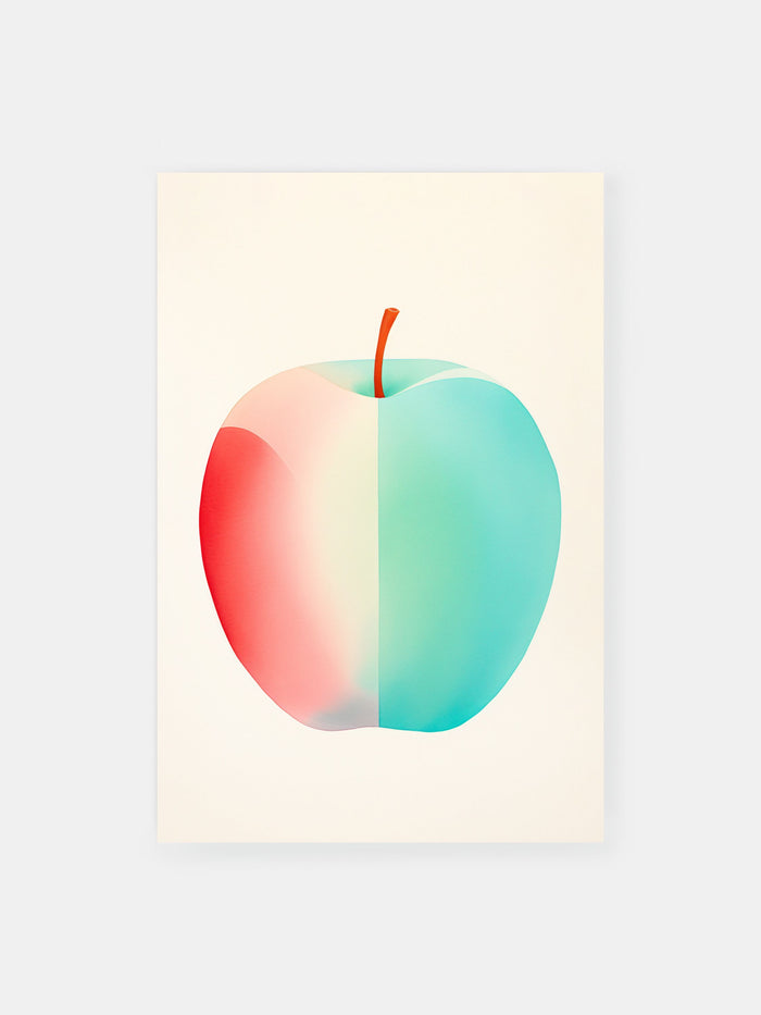 Two Tone Apple Poster