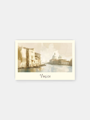 Italien Venedig Kanal Retro Poster