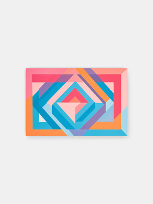 Lebendige abstrakte Dreiecke Poster
