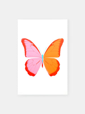 Lebendiger Schmetterling Poster