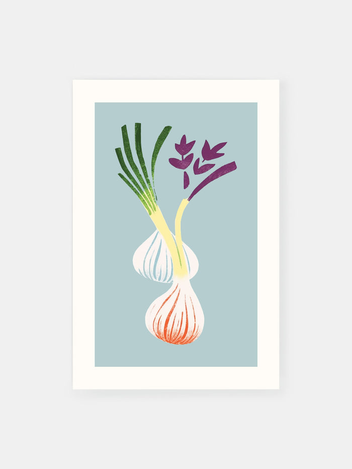 Vibrant Garlic Poster