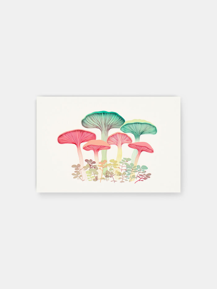 Vibrant Mushroom Dream Poster