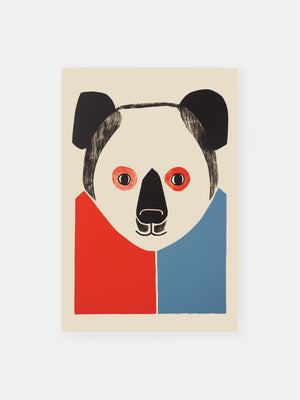 Vibrant Panda Poster