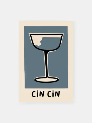 Vintage Cocktail Charm Poster