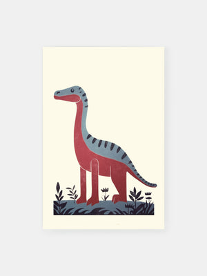 Vintage Dinosaur Poster